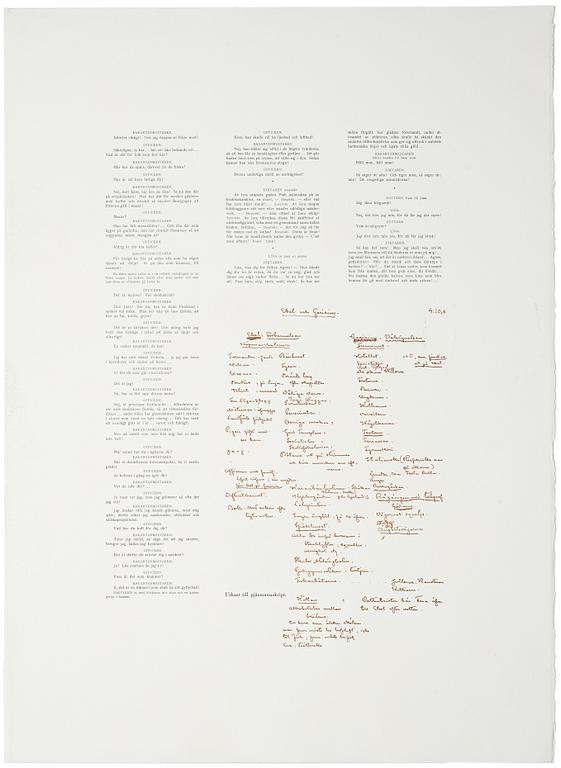 Lena Cronqvist, Untitled, from the portfolio: “August Strindberg, A Dream Play”.