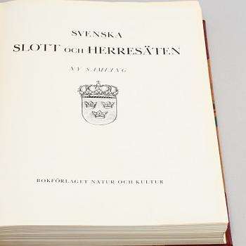 BÖCKER, 3 volymer, Svenska Slott och Herresäten, ny samling, Natur och Kultur 1934.