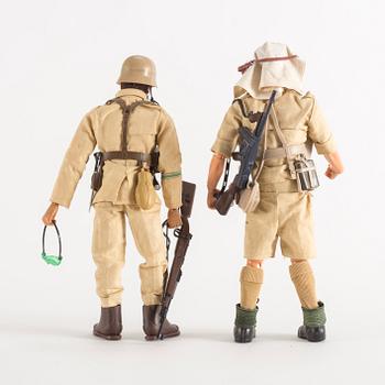 ACTION MAN, 6 stycken actionfigurer, Palitoy, 1970-tal.