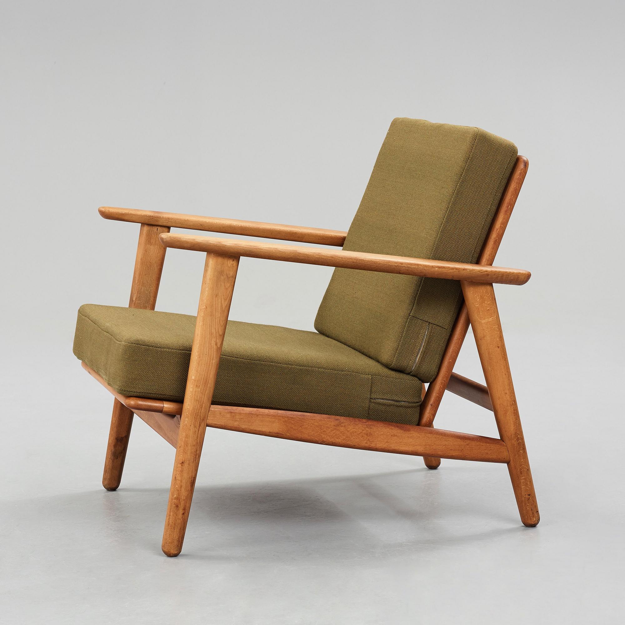HANS J WEGNER, a "GE233" easy chair for Getama, Denmark 1960's.