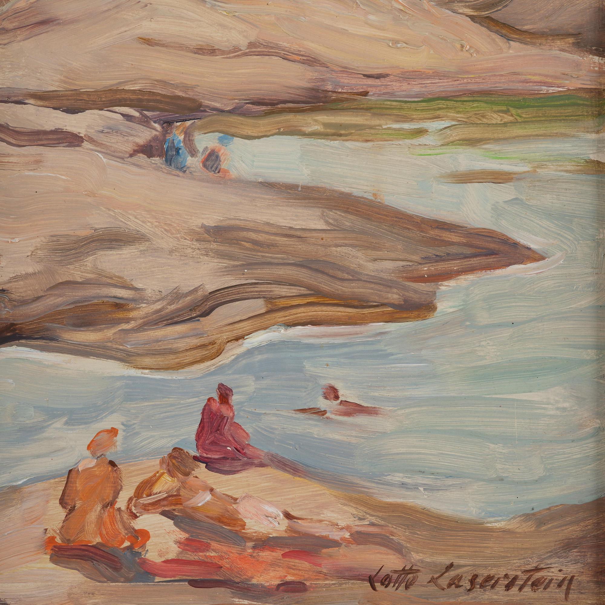 Lotte Laserstein, Bathing on the cliffs.