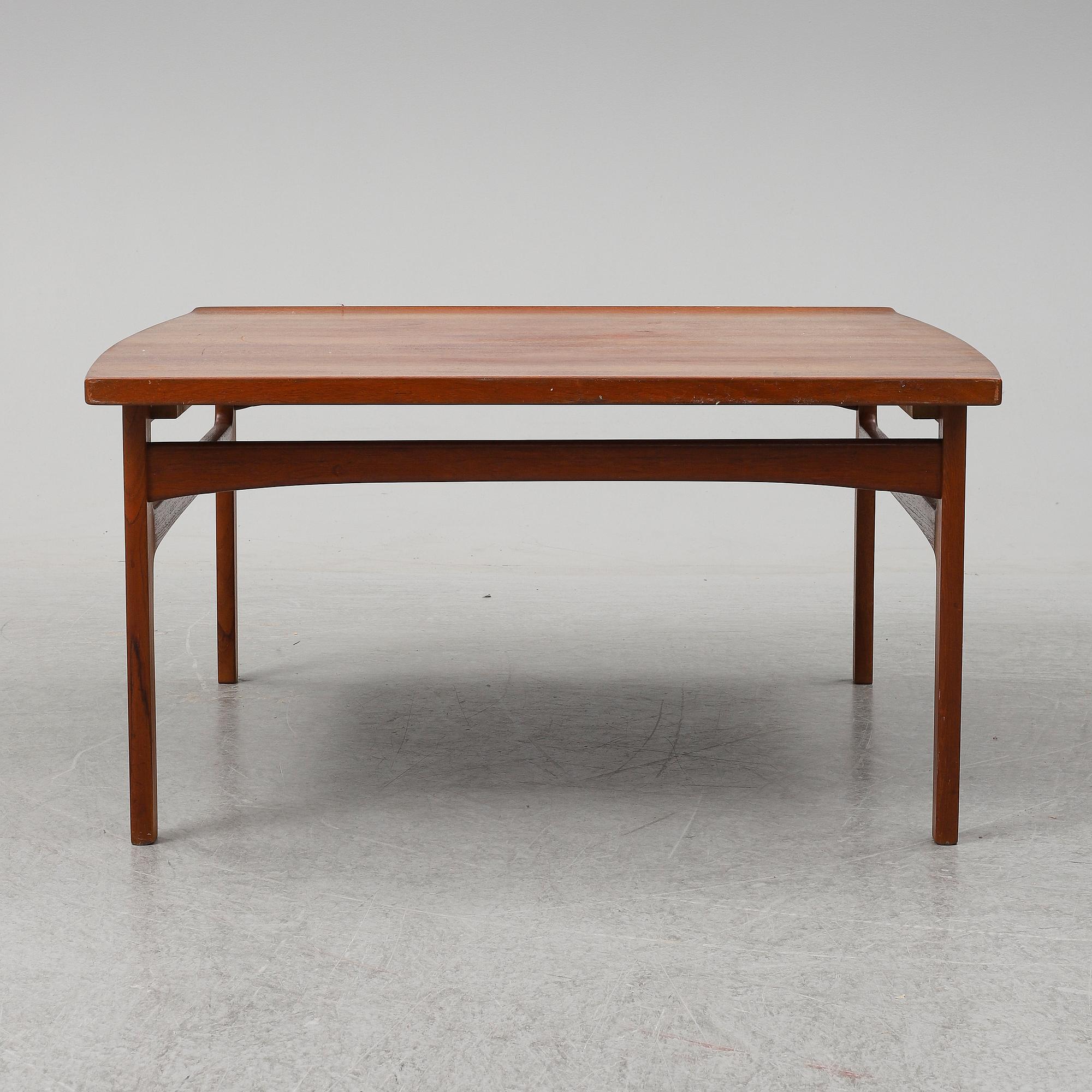 A 1950's teak coffee table by Tove & Edvard Kindt Larsen.