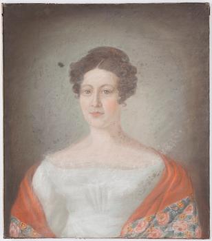 SALOMON HOFLING, ett par, pastell på papper, den ena signerad och daterad 1822.