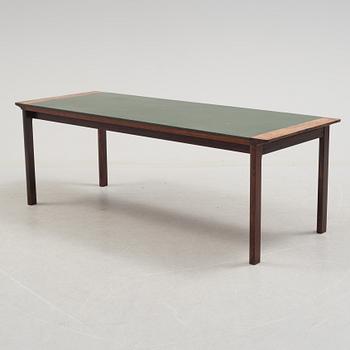 A 1960's Danish sofa, with 2 easy chairs and 2 tables by Glostrup.