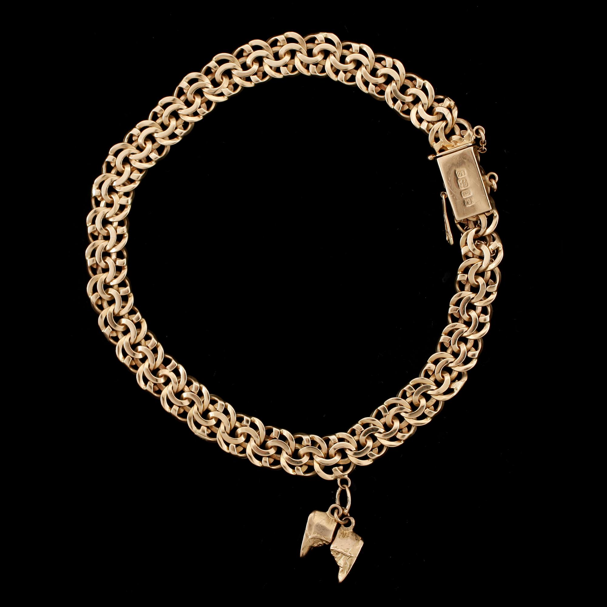 ARMBAND, 18k guld. Vikt 15g.