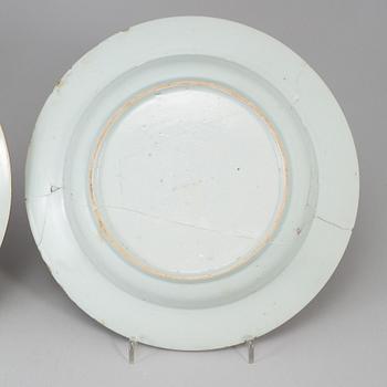 PARTI, porslin, åtta delar, kompaniporslin. Qingdynastin, Qianlong.