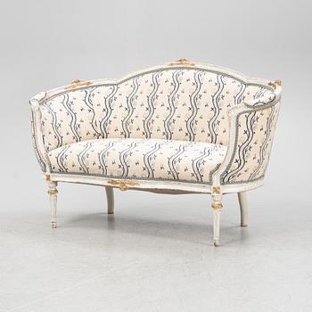 Soffa, gustaviansk, sent 1700-tal.