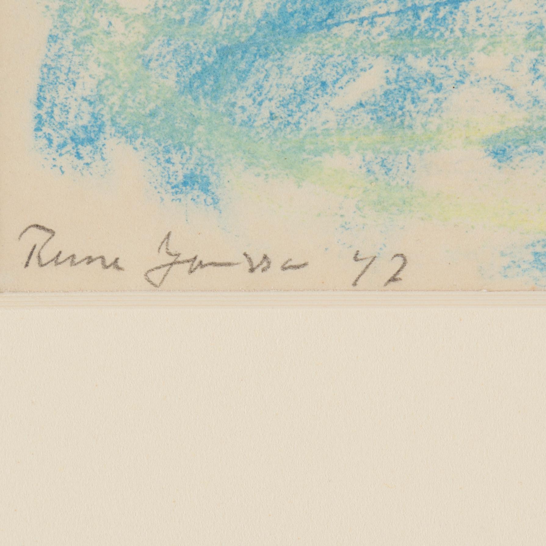 RUNE JANSSON, pastel, signed and dated -42.