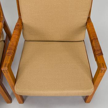 Carl Gustaf Hiort af Ornäs, a pair of late 1950s 'Rialto' open armchairs, Puunveisto Oy - Träsnideri Ab, Finland.