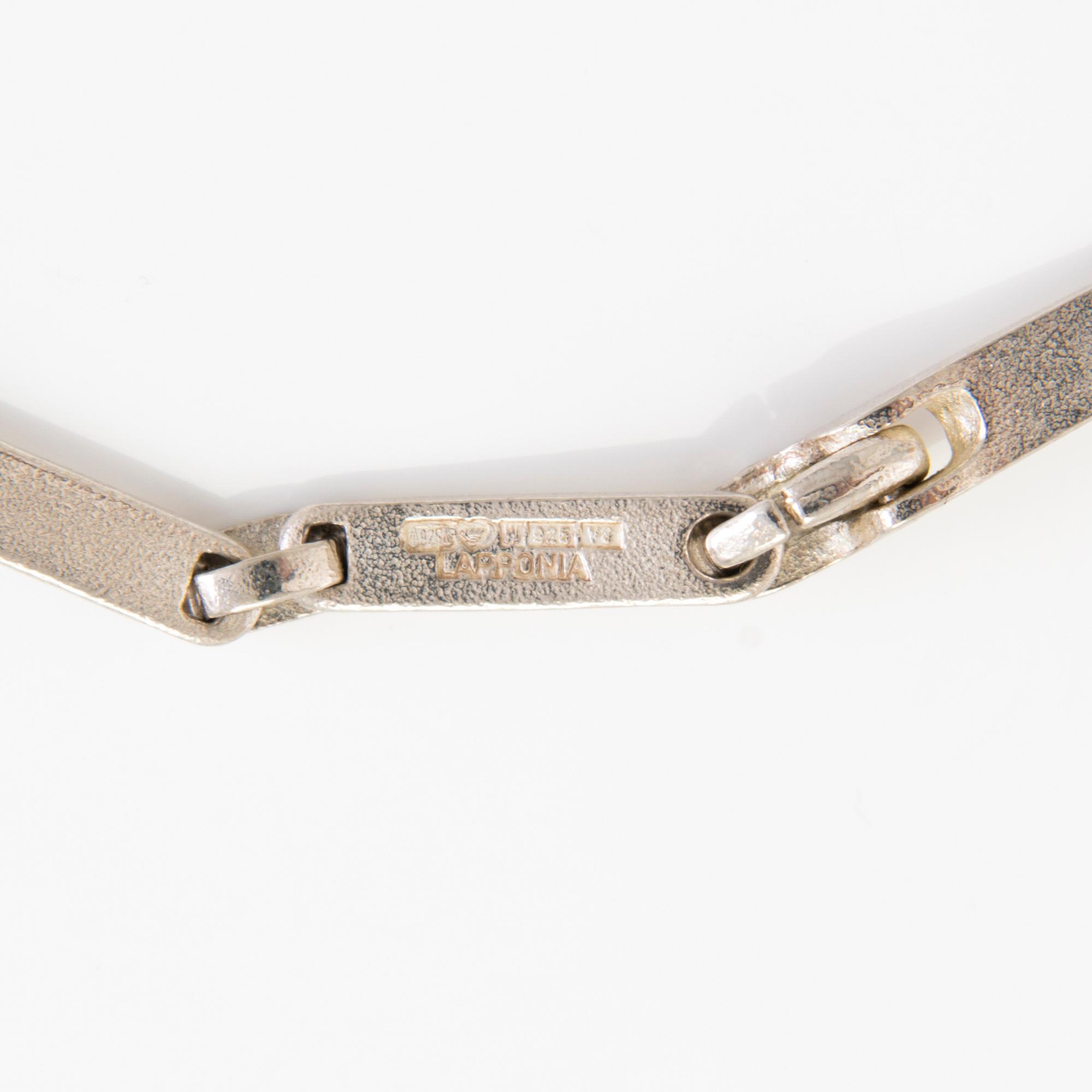 LAPPONIA, KAULAKORU ja RANNEKORU, sterling hopeaa, 1982-1998.