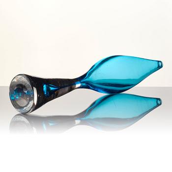 Vicke Lindstrand, a unique glass vase, Kosta, Sweden 1950s.