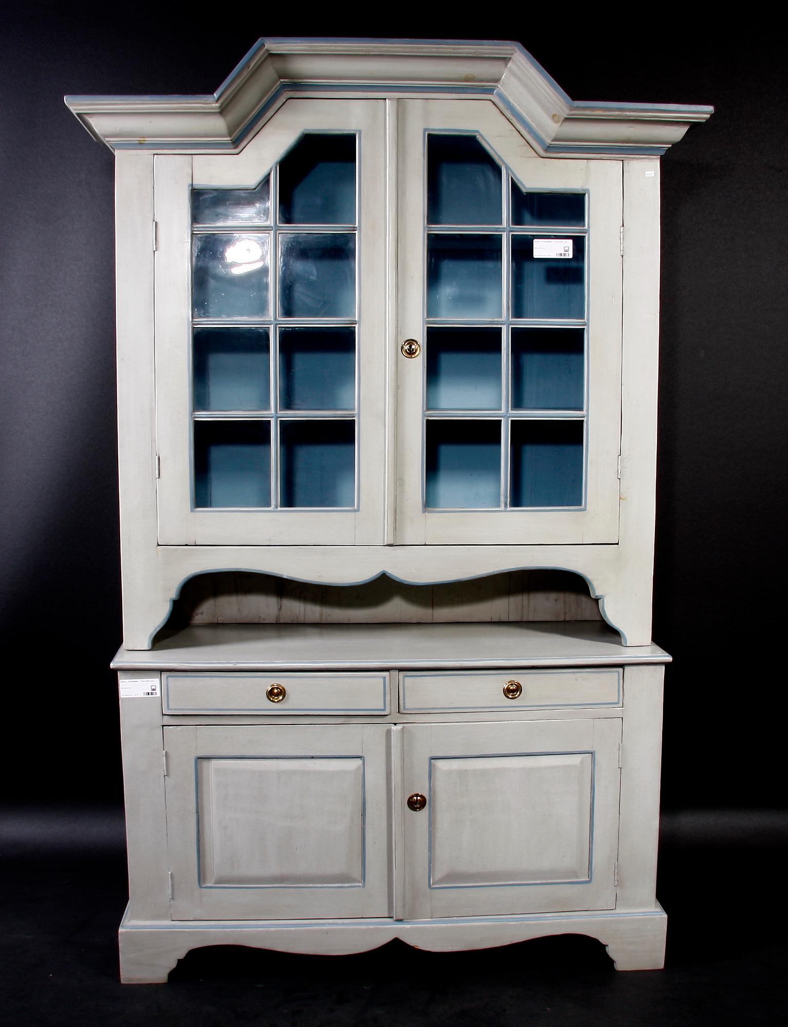 VITRINSKÅP, 1700/1800-tal.