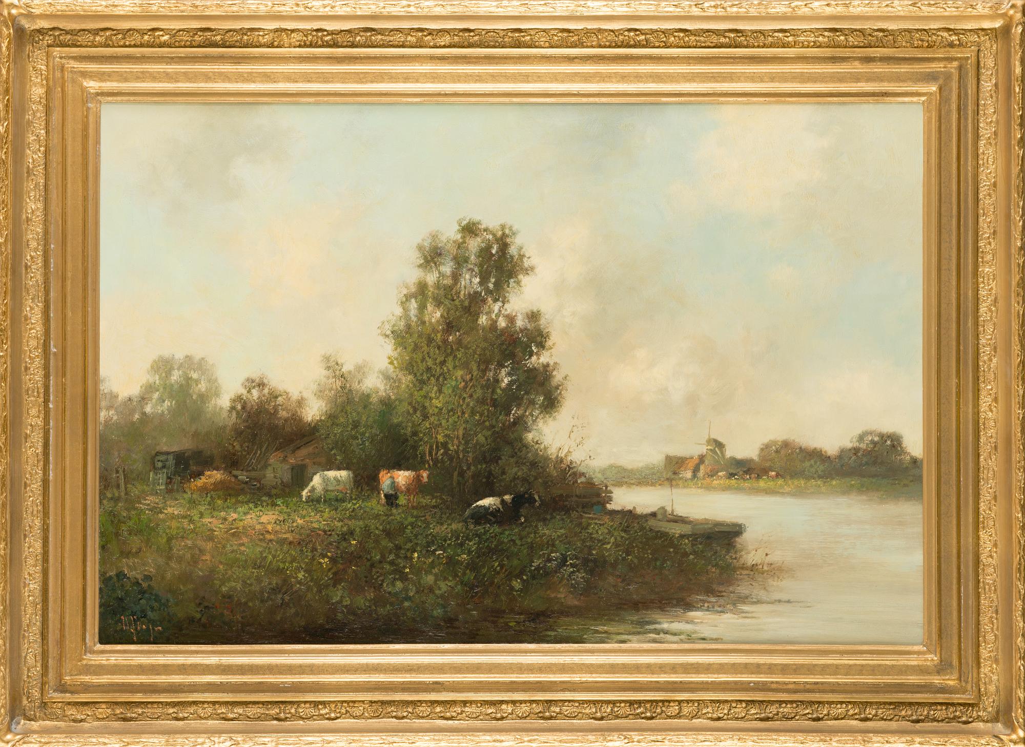 Hermanus Johannes Verger, olja på duk, signerad.