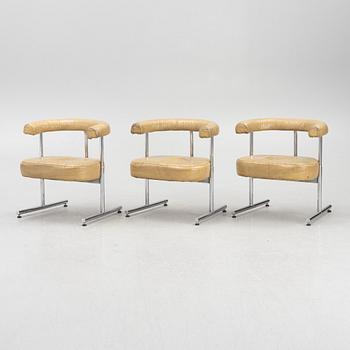 Armchairs, 3 pcs, Scapa Industri AB, Rydaholm, 1960s.