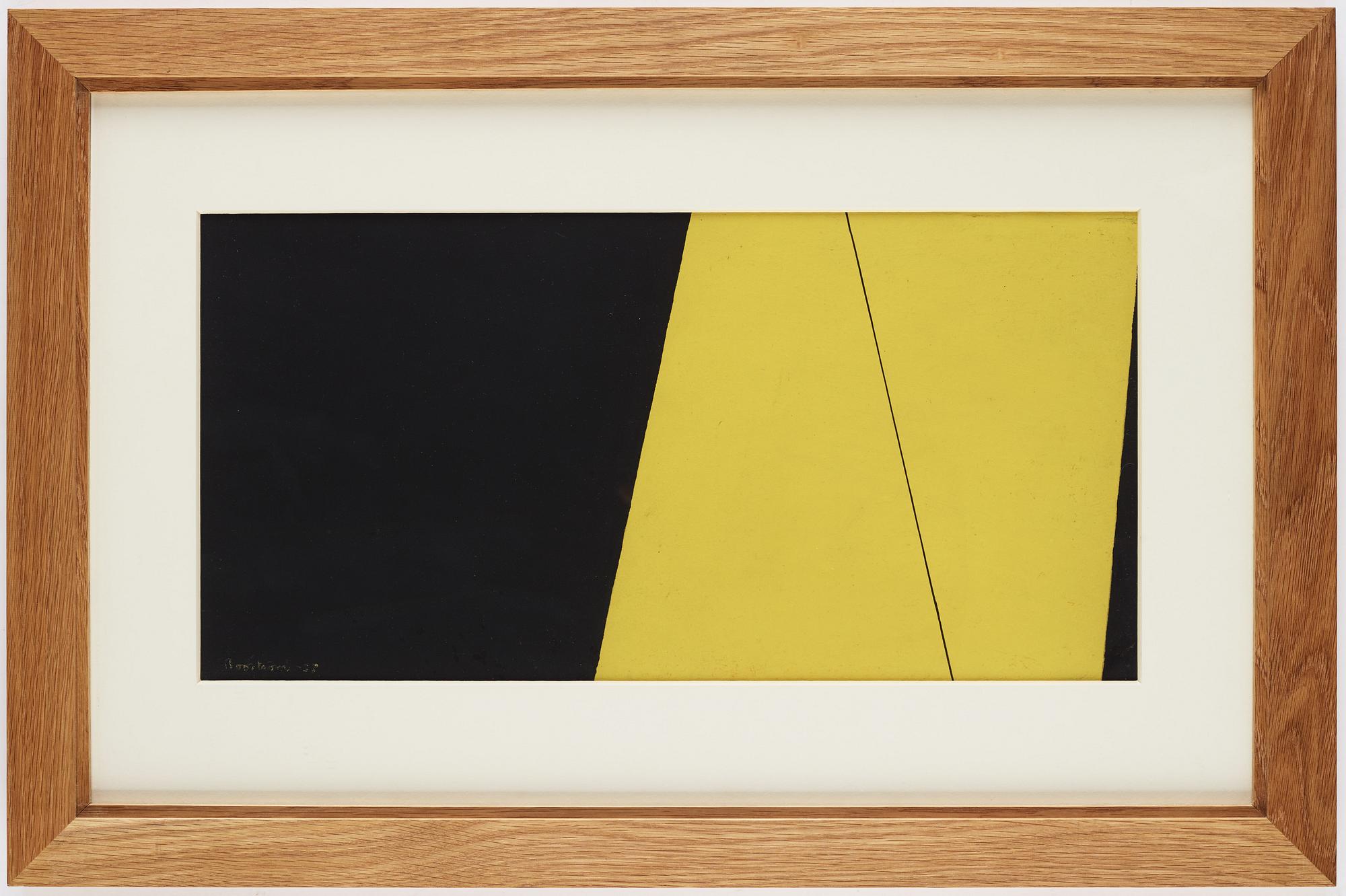 HARRY BOOSTRÖM, gouache on paper, signed and dated -54/55.
