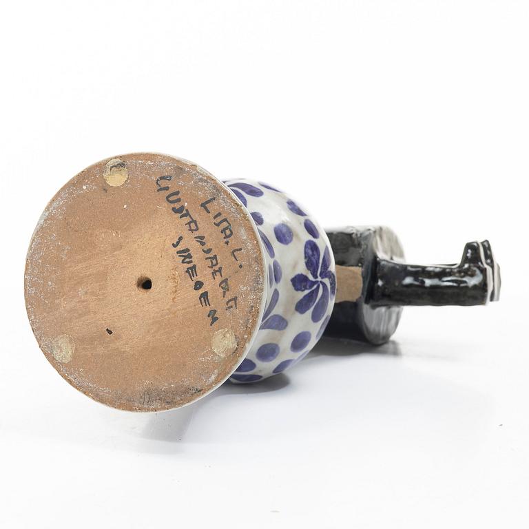 Lisa Larson, a stoneware figurine, 'Samhällsbedatten', Gustavsberg, Sweden.