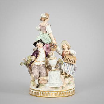 FIGURGRUPP, porslin, Meissen. Tidigt 1900-tal.