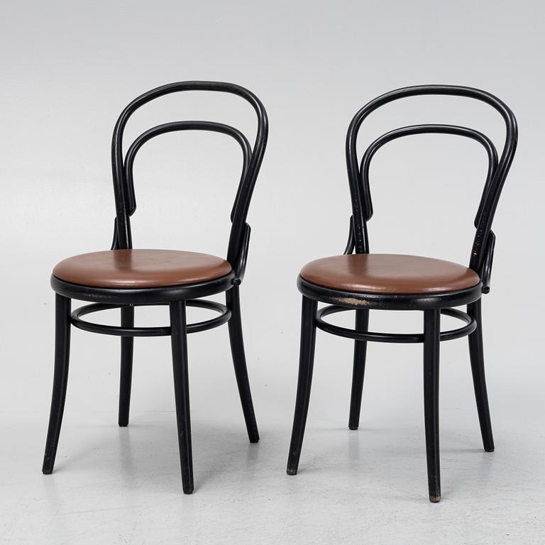 Chairs, a set of 5, Model no "14", TON.