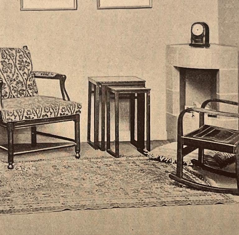 Axel Larsson, a two-piece nesting table model "801/4", Svenska Möbelfabrikerna, Bodafors, 1930's.