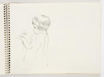 Lotte Laserstein, 4 skissböcker med blyertsteckningar.