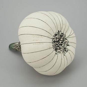 KERAMIKSKULPTUR, Vitlök. Sign. GOG/JL, Arabia Finland.