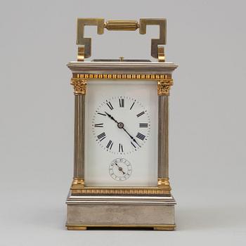 Late 19th Century French Aiguilles Gilt Brass Carriage Clock.