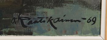 Orvo Raatikainen, öljy kankaalle, signeerattu ja päivätty -69.