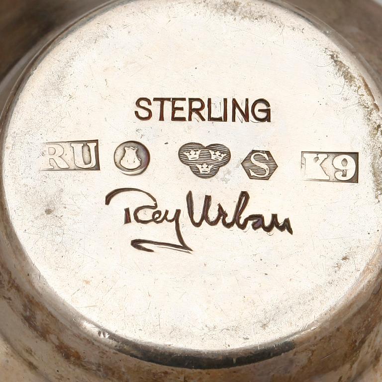 PARTI SILVER, 5 delar. Bl a Rey Urban, Stockholm 1960. Totalt ca 390 g.