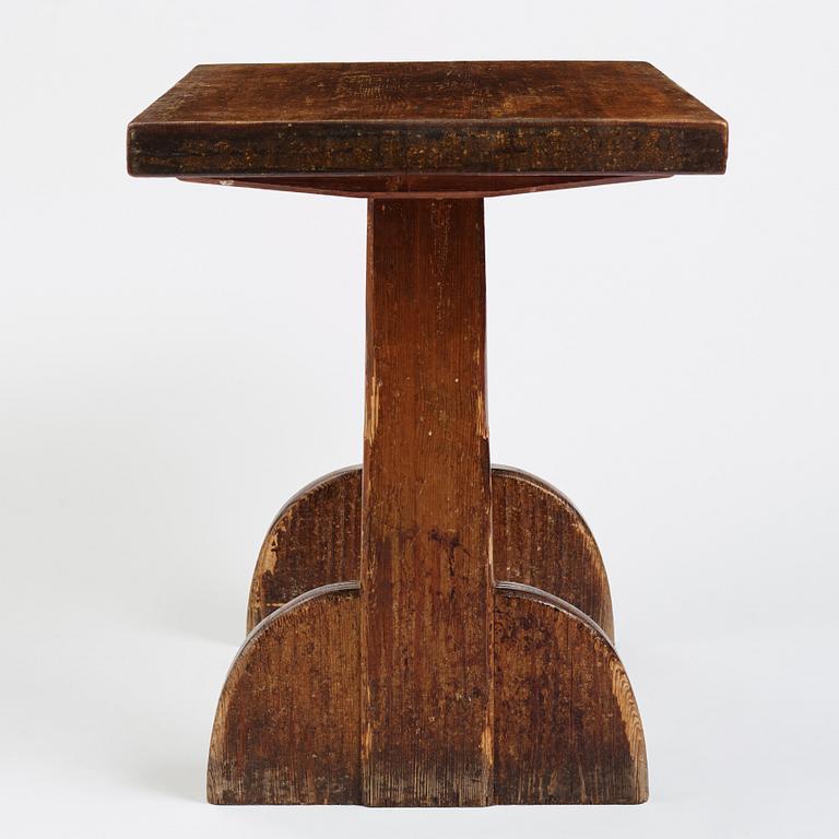 Axel Einar Hjorth, a 'Sandhamn' stained pine table, Nordiska Kompaniet, Sweden 1930s.