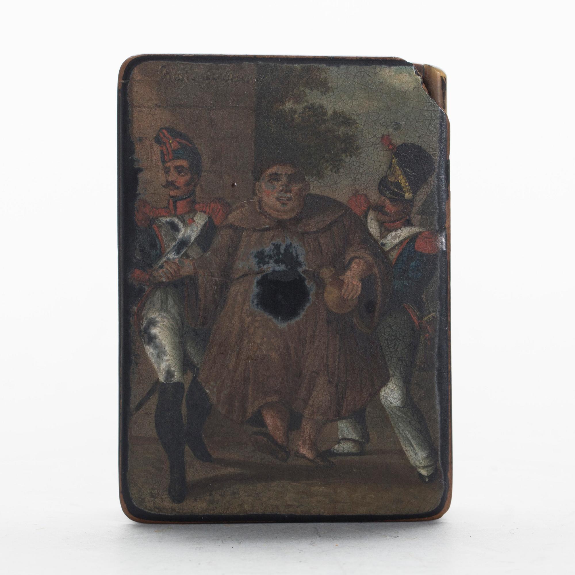 ASK med LOCK, lackarbete, 1800-talets första hälft.