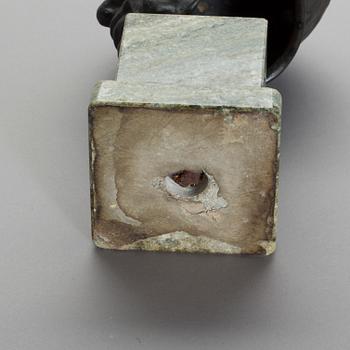 WILHELM HENNING, skulptur, brons, signerad.