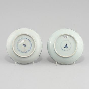FAT, 2 st, porslin, Kina, Kangxi (1662 - 1722).