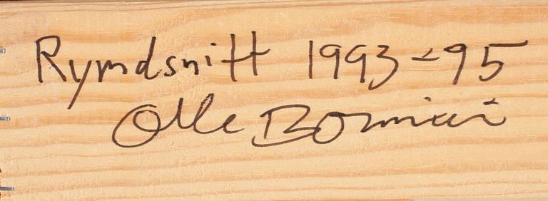 OLLE BONNIÉR, Olja på duk. Signerad O. Bonniér och daterad 1993-95 a tergo.