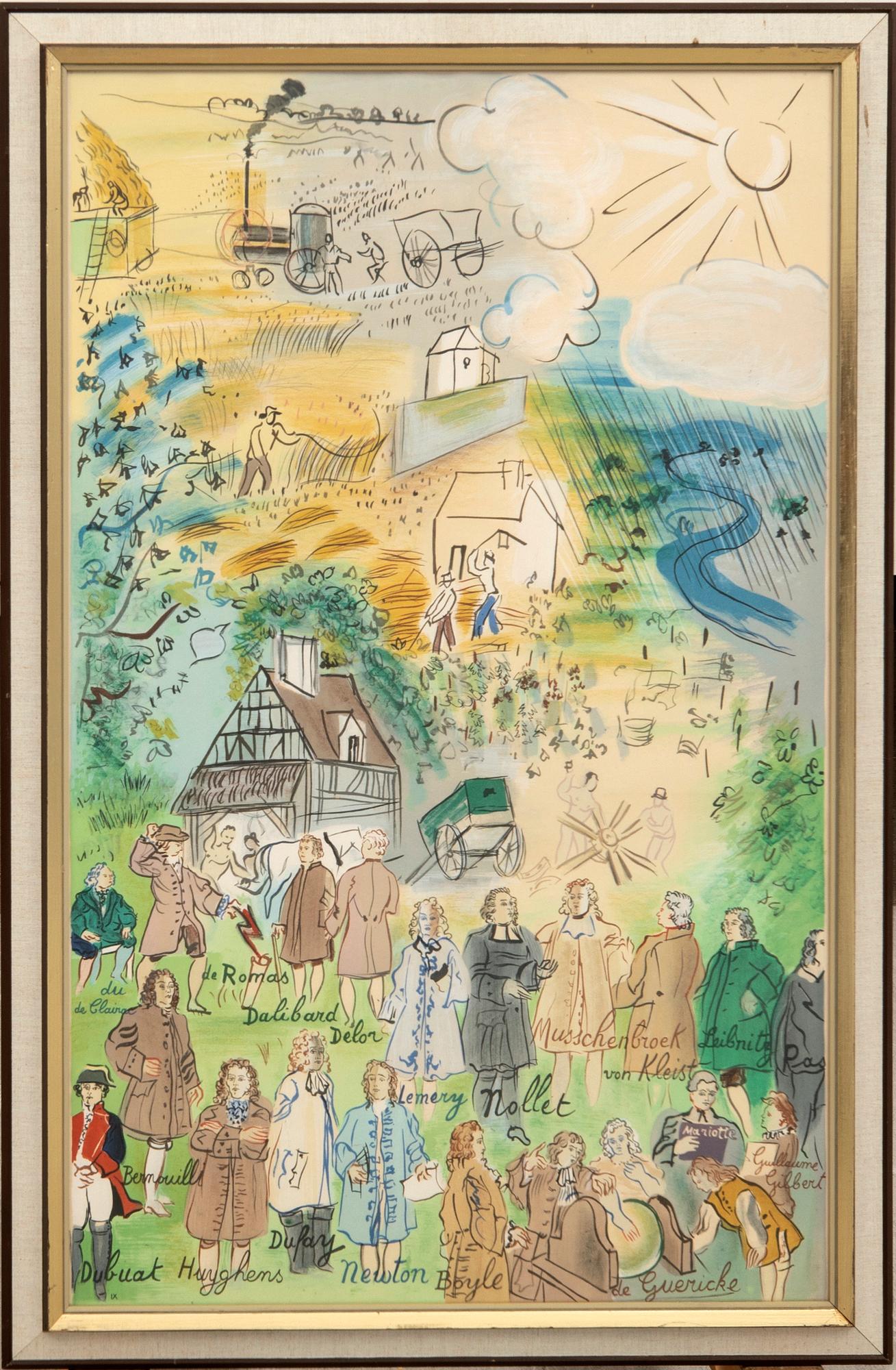 Raoul Dufy, lithograph 350 edition 1953.
