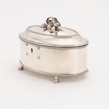 Arvid Floberg, sockerskrin, silver, Stockholm 1791.