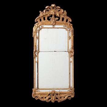 70. A Swedish Rococo mirror by Nils Meunier (master in Stockholm 1754-97).