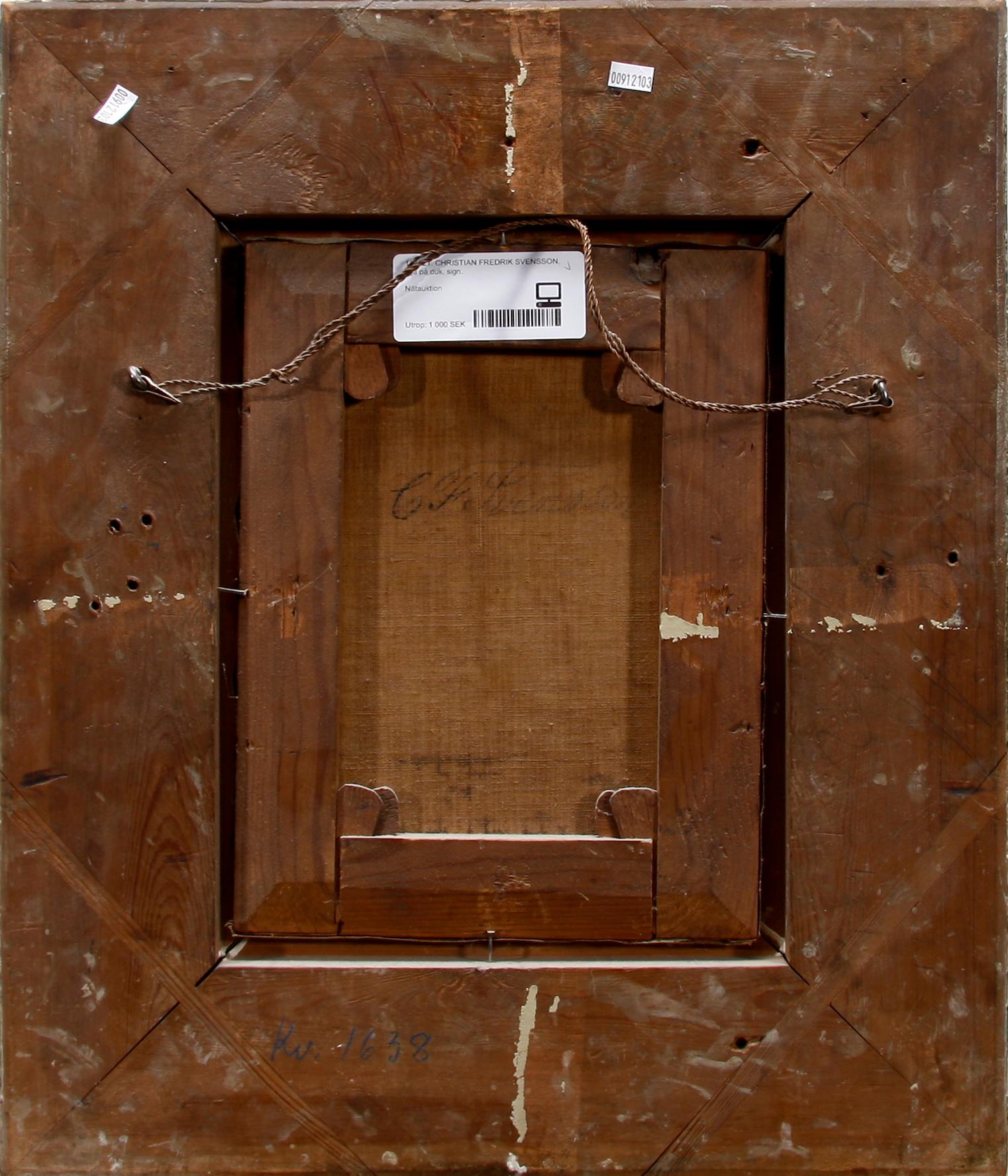 CHRISTIAN FREDRIK SVENSSON, olja på duk, sign.