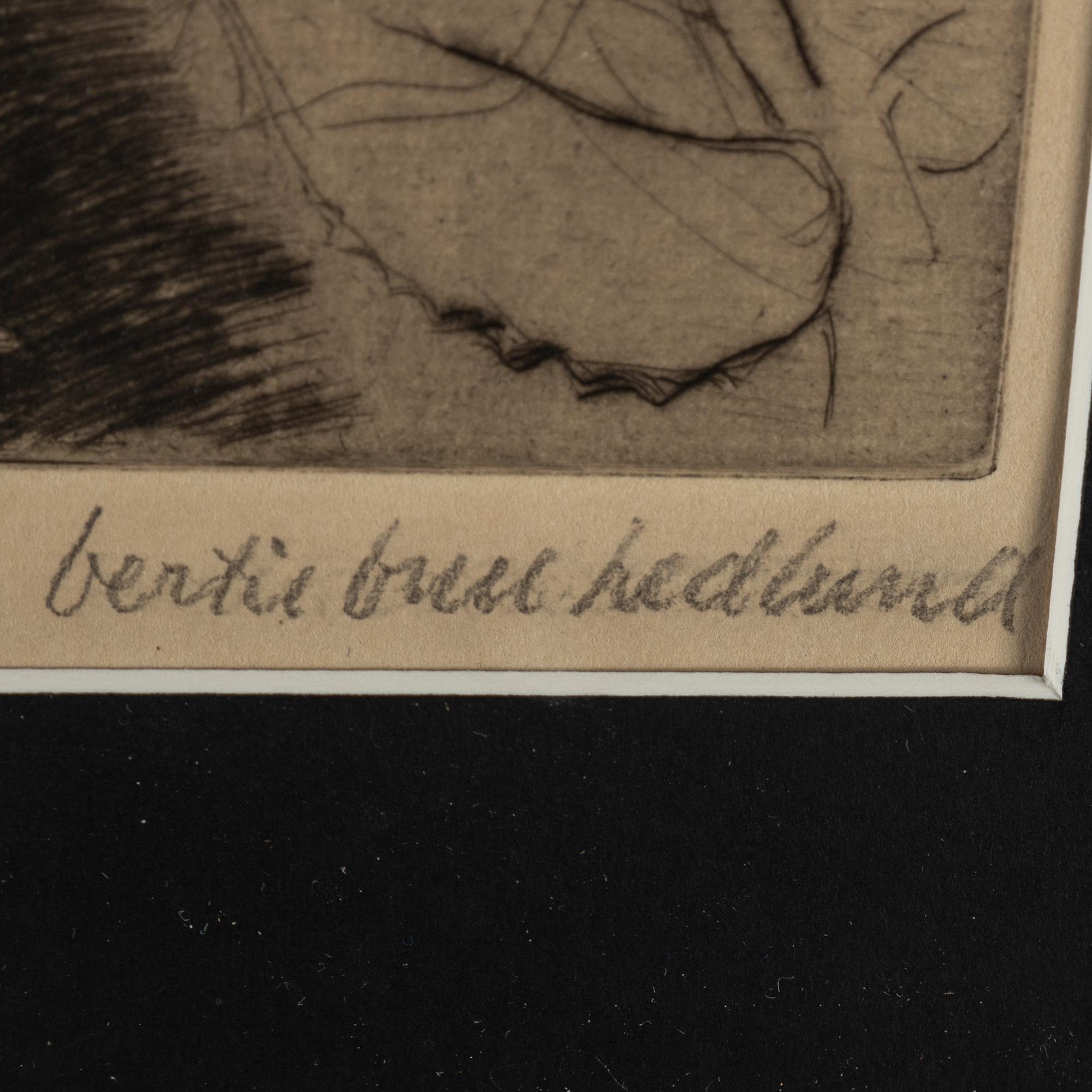 BERTIL BULL HEDLUND, etchings, 10, signed.