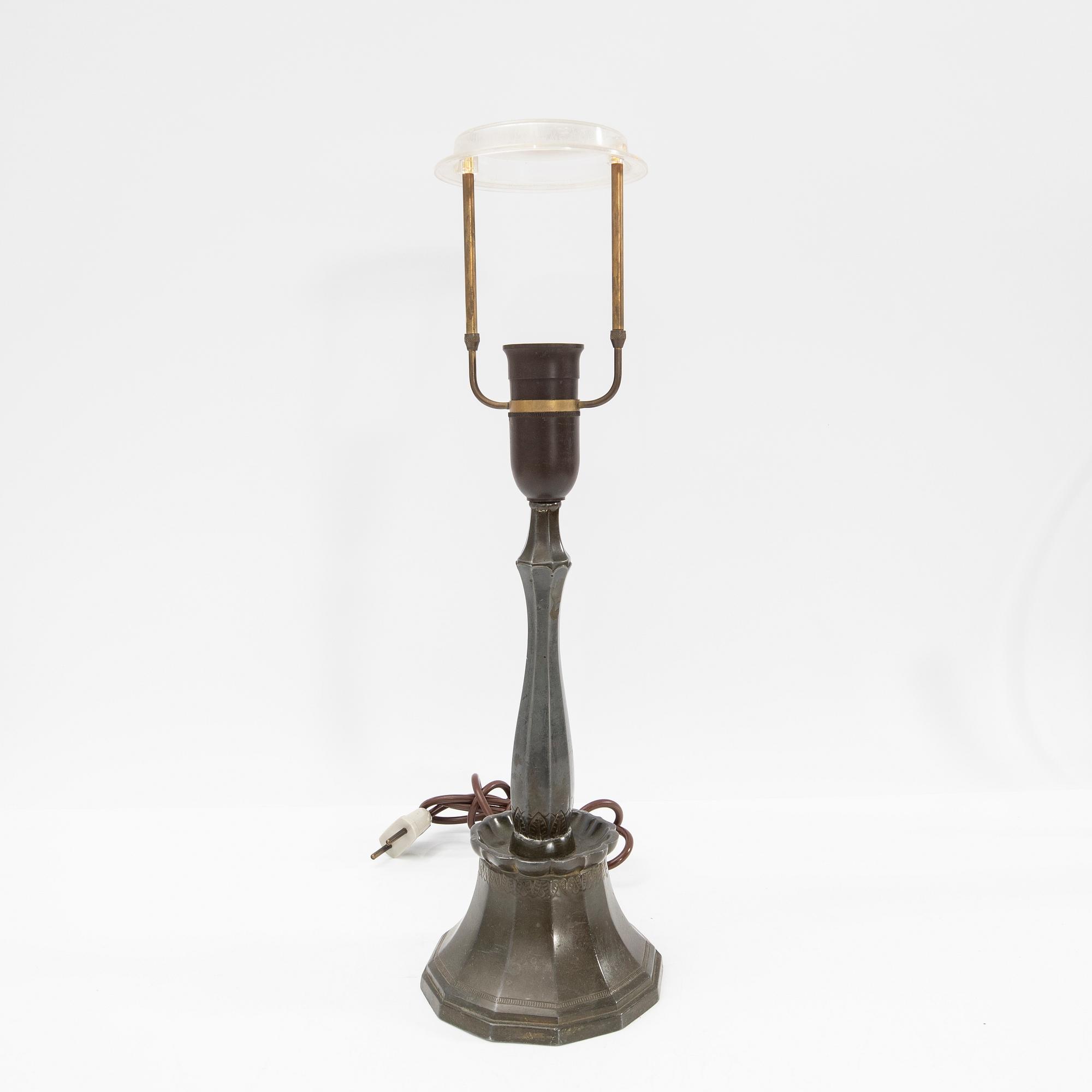 Just Andersen, bordslampa, Danmark, 1900-talets första hälft.