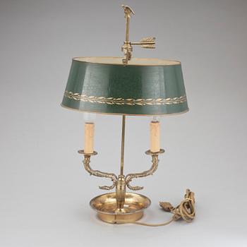 SKRIVBORDSLAMPA, empirestil, 1900-talets första hälft.