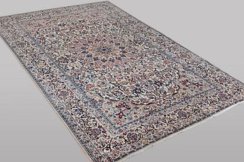 A carpet, Nain, part silk, 9 laa, ca 344 x 213 cm.