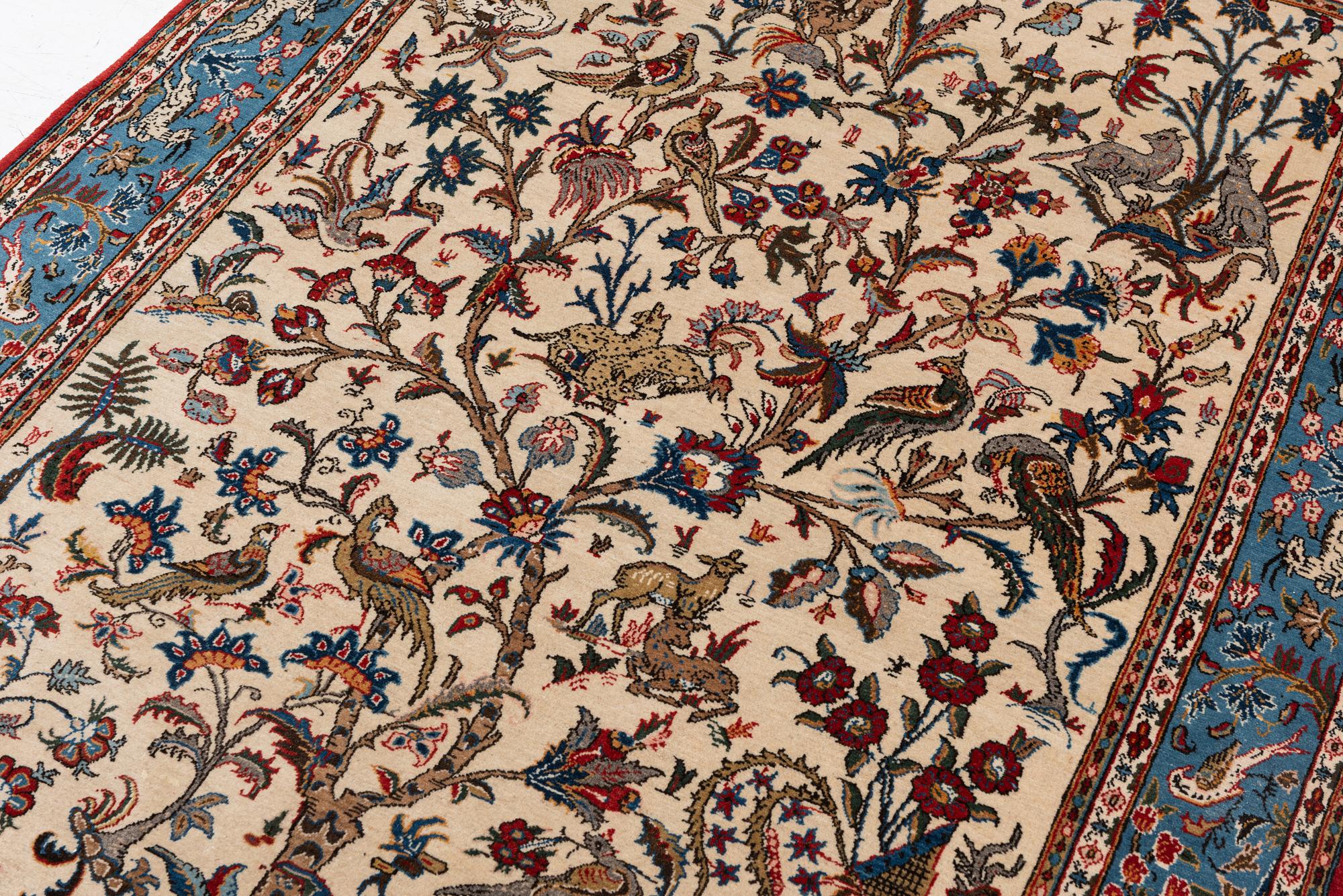Carpet, Ghom, approx. 215 x 140 cm.