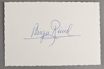 PARTI BLANDADE AUTOGRAFER, ca 250 st, bla Ulf Lundell, Nanna Svartz, Tore Wretman, Barbara Cartland, egenhändiga.