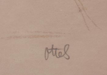 OTTE SKÖLD, litografiskt tryck. Sign.