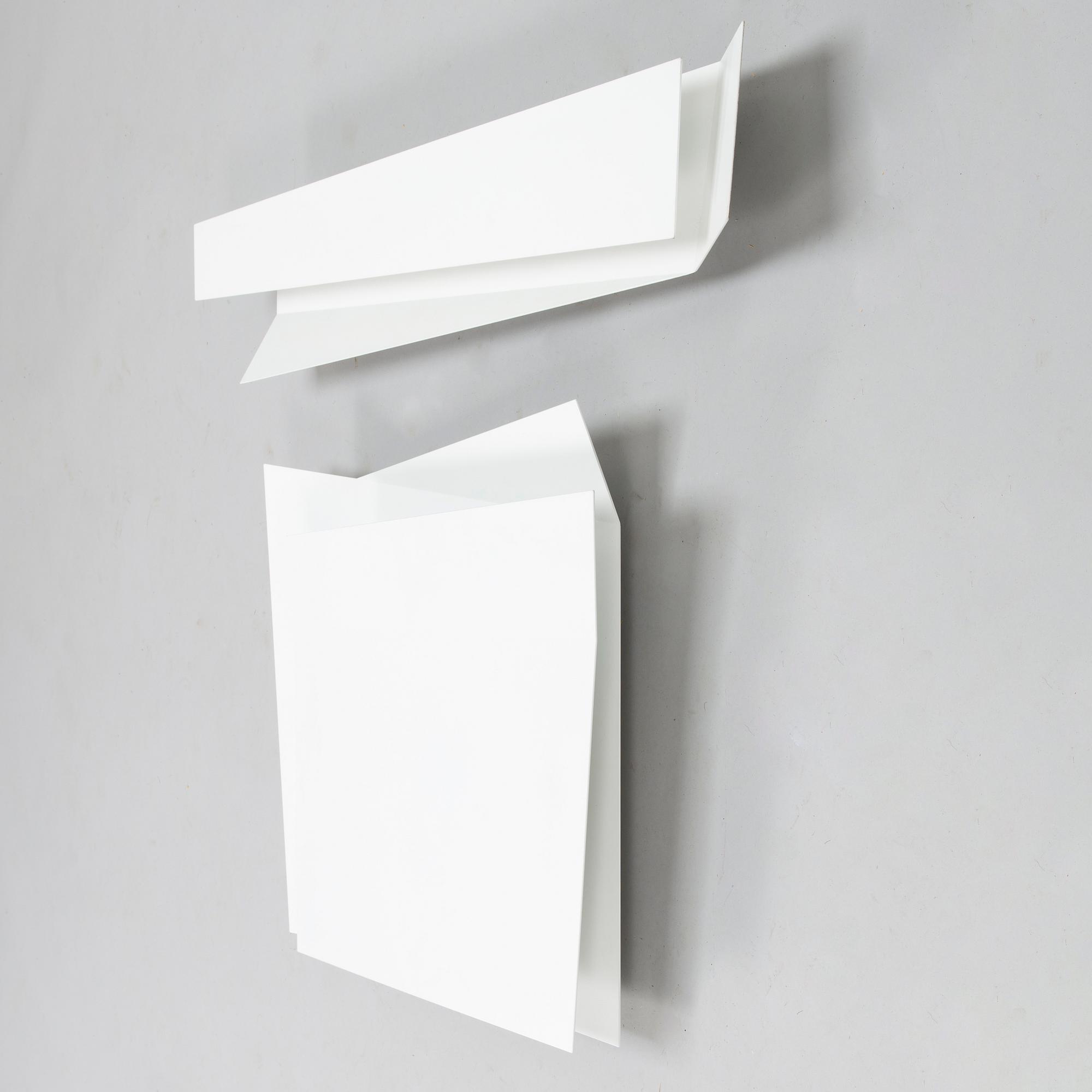 MARCO ZITO, Two wall mounted lights, "Flap 1" and "Flap 3", for Foscarini, Italy. Design year 2009.