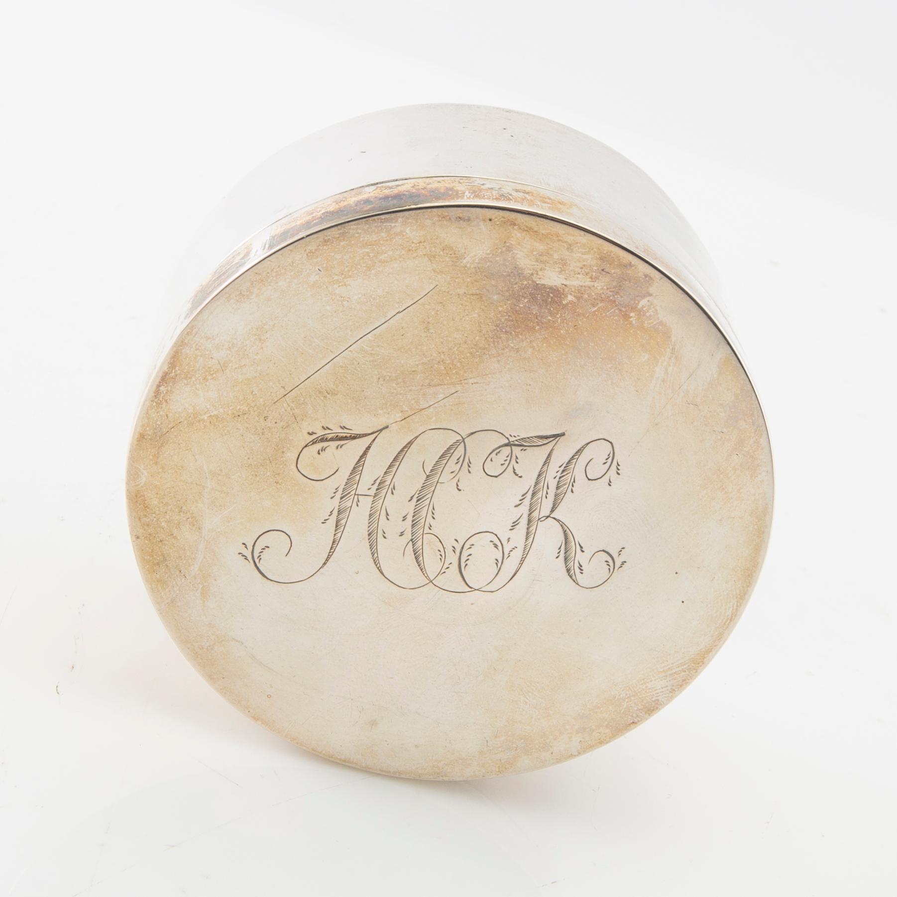 Gustaf Hagström snuffbox with lid silver Stockholm 1803.