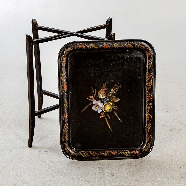 Tray with table / stand, first part of the 20th century.