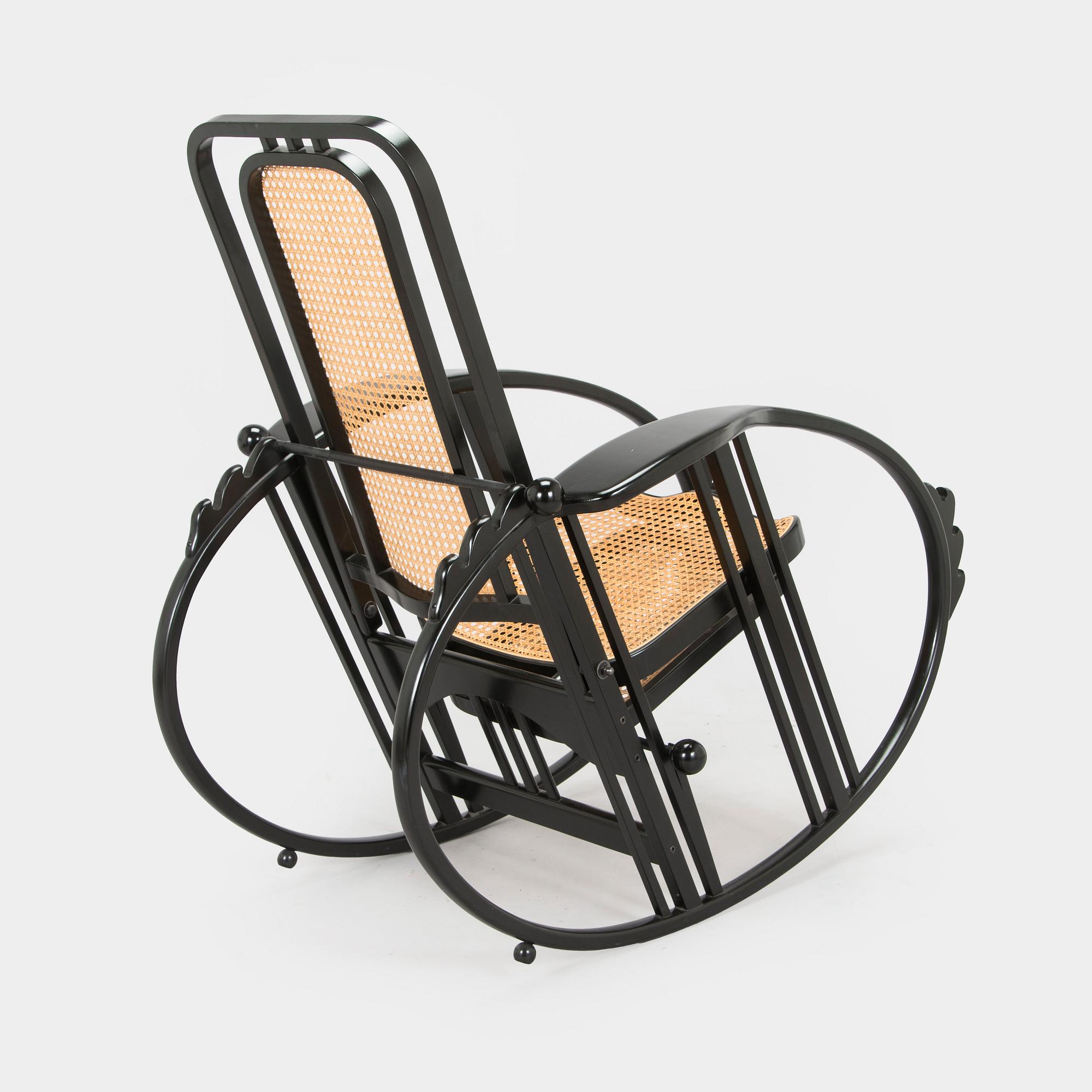 Max Fabiani, a rocking chair, "Egg Chair", model 267, Wittmann, late 20th century.