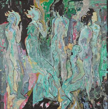 Marjatta Sarasalo, oil on canvas, signed and dated 1975.