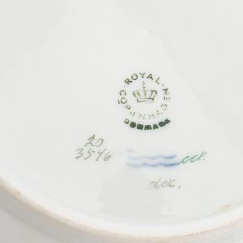 Deep plates 2 pcs "Flora Danica" Royal Copenhagen Denmark 1963-1964 porcelain.
